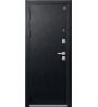 Металлическая дверь Центурион, LUX-1, зеркало, графит муар/кашемир белый