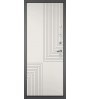 Входная дверь Мастино TRUST ECO 195 черный матовый/белоснежный